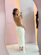 Vestido Modal Cordão